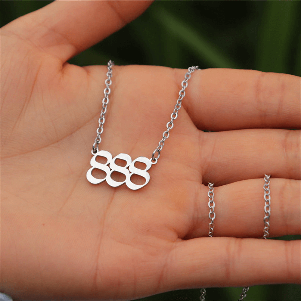 Angel Number Necklace 111-999 with 18K Gold Plated