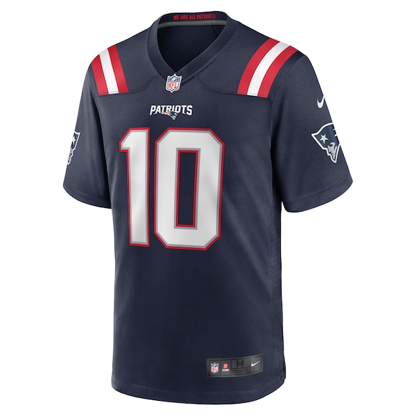 Drake Maye New England Patriots Nike 2024 NFL Draft First Round Pick Player Game Jersey - Navy