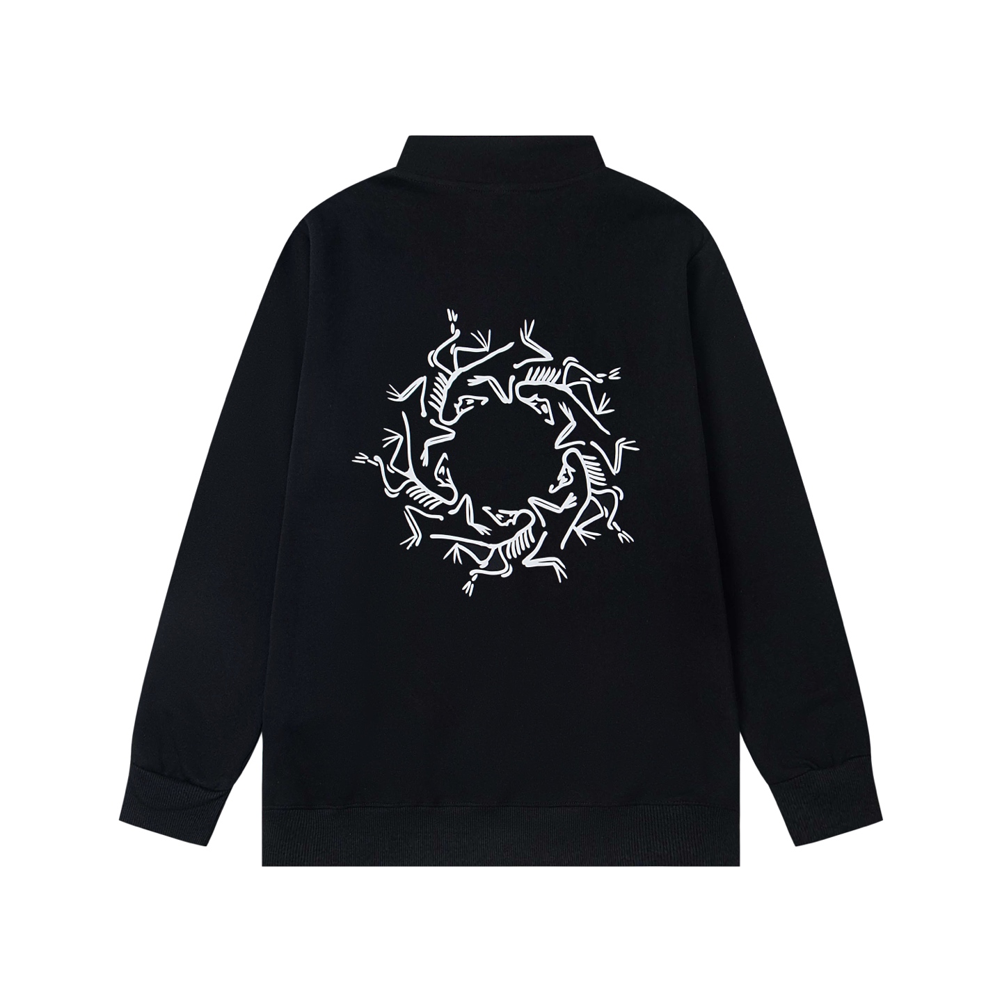0916 New zippered printed jacket