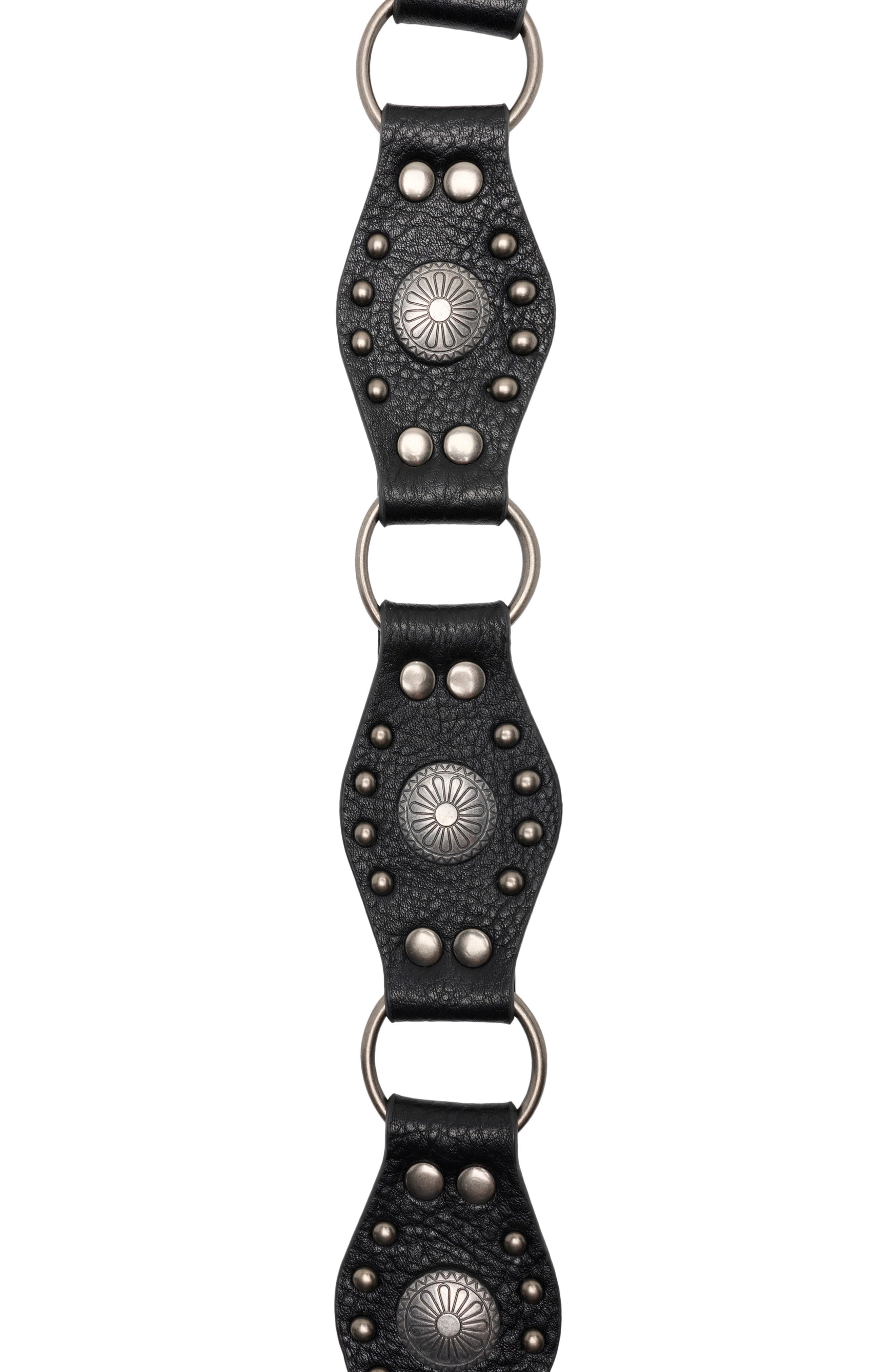 Vince Camuto Hip Slung Concho Belt