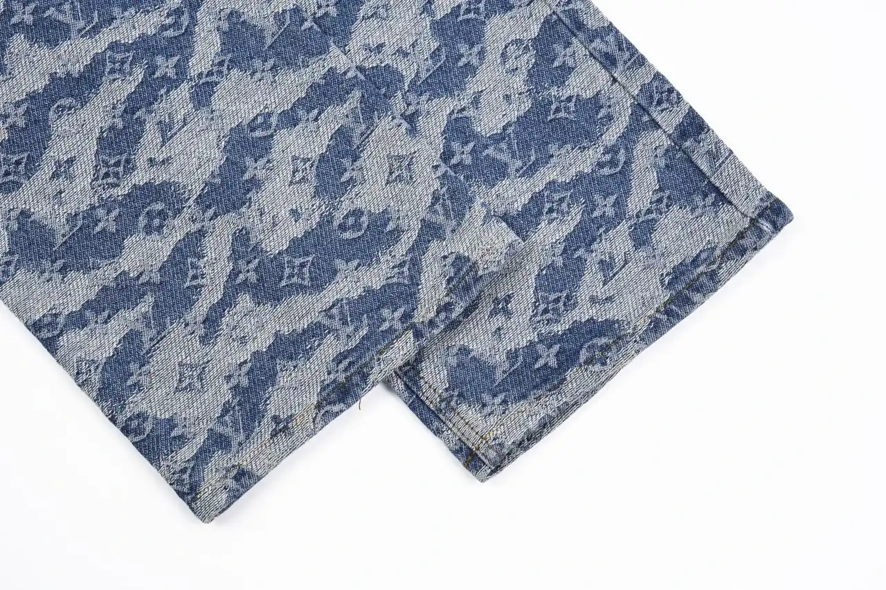 Louis Vuitton Blue Grey Camouflage Denim Pants product photo from LabelPicks