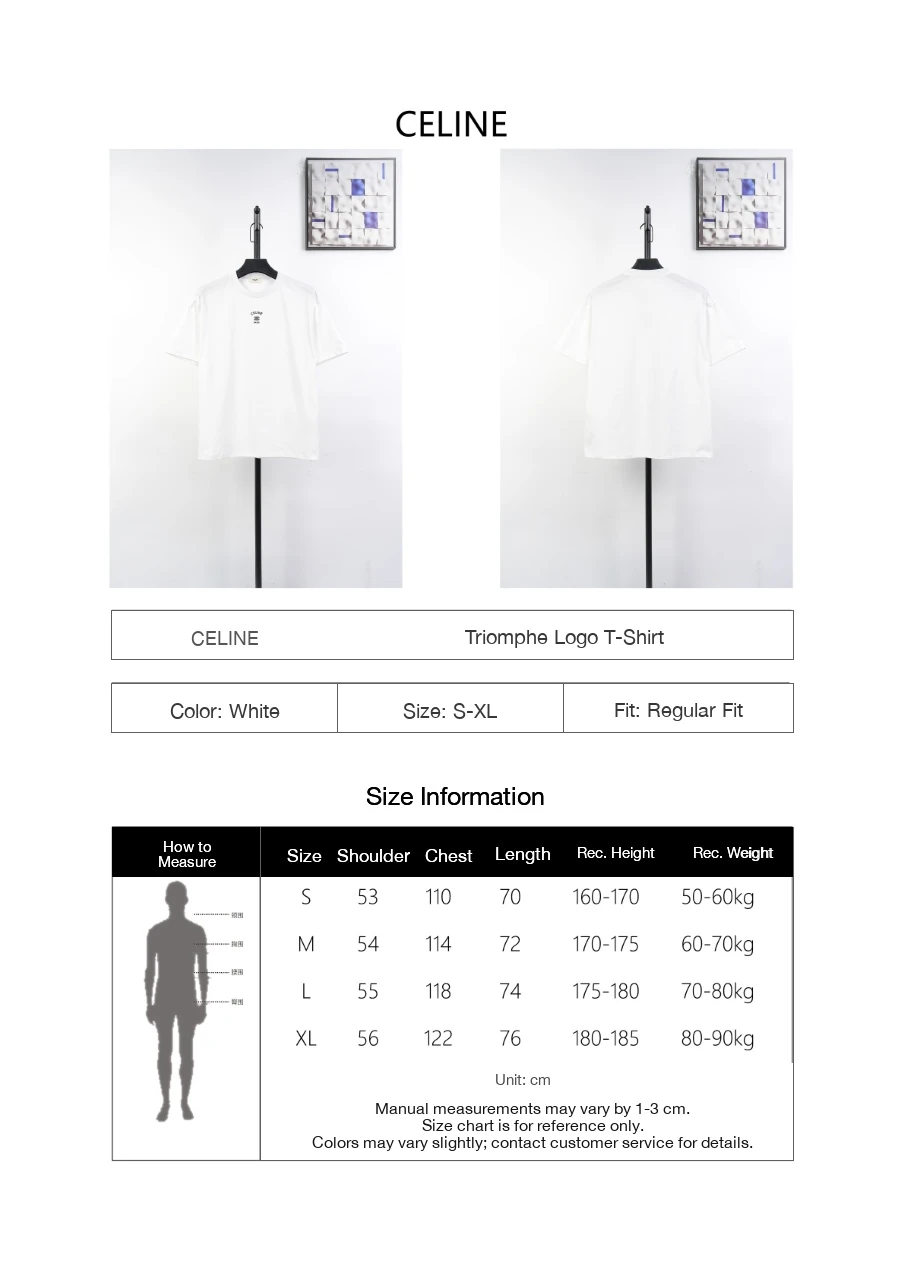 CELINE White Triomphe Embroidered T-Shirt product photo from LabelPicks