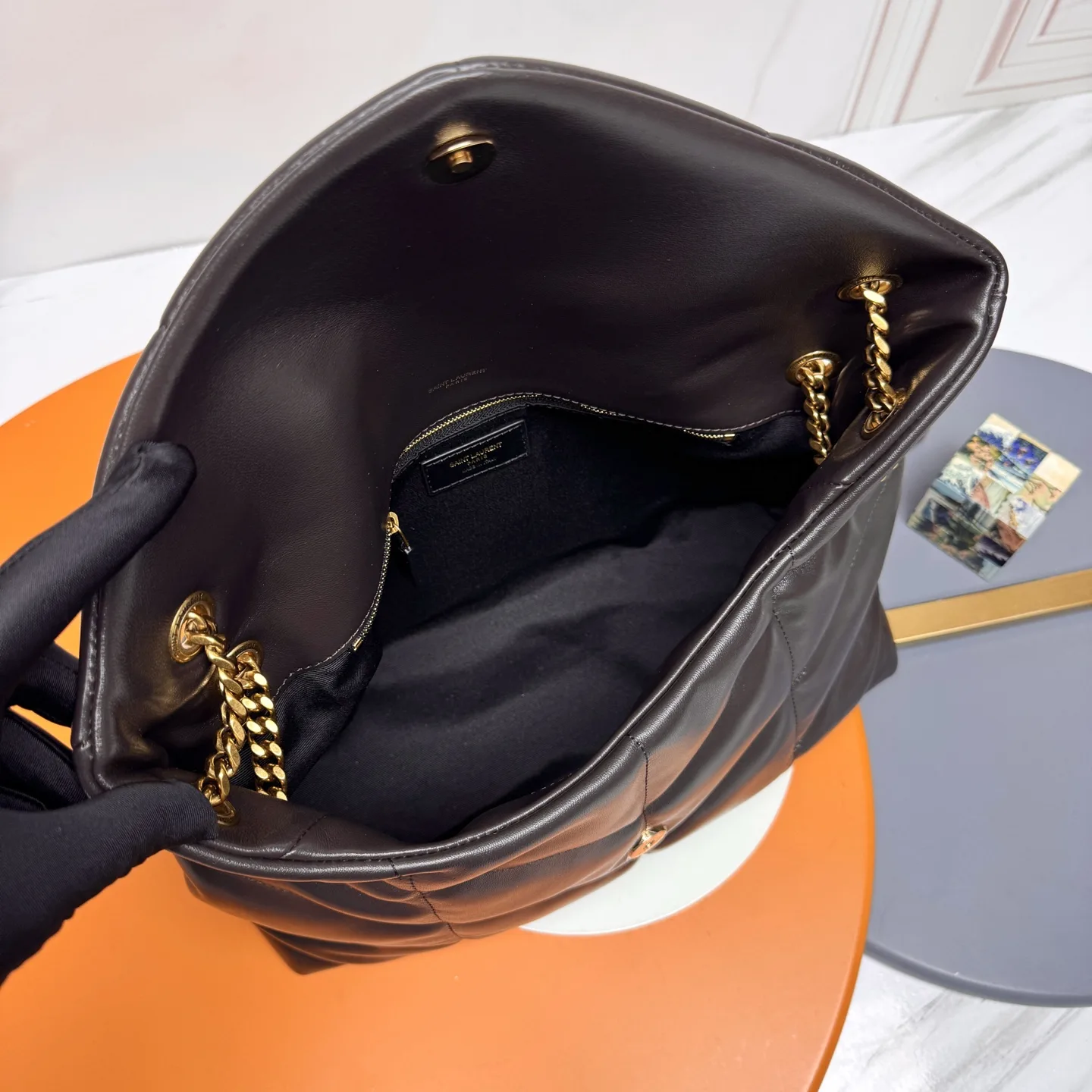 Saint Laurent Loulou Brown Quilted Leather Shoulder Bag product photo from LabelPicks