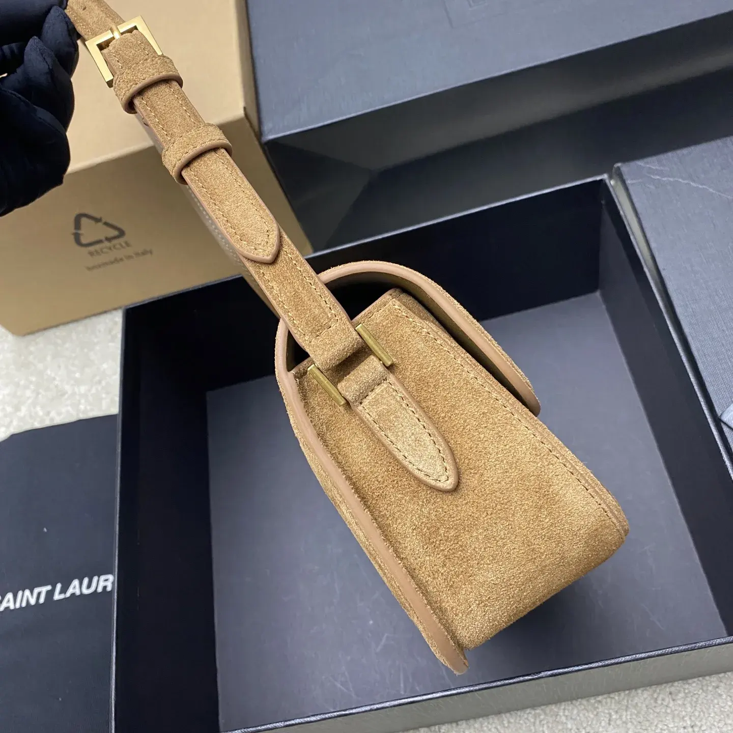 Saint Laurent Solferino Black Calfskin Shoulder Bag product photo from LabelPicks