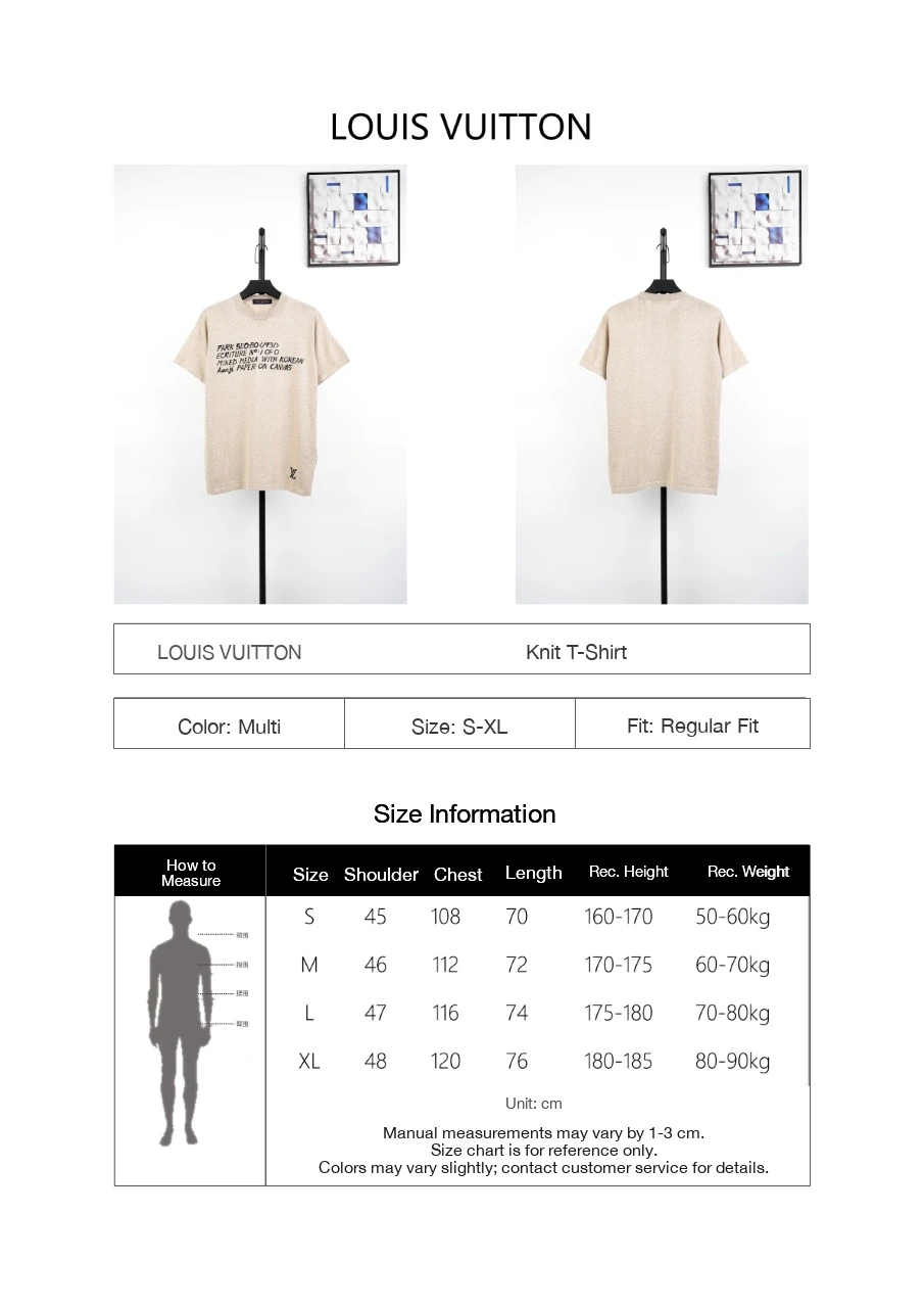 Louis Vuitton Beige 1931 Letter Knit T-Shirt product photo from LabelPicks