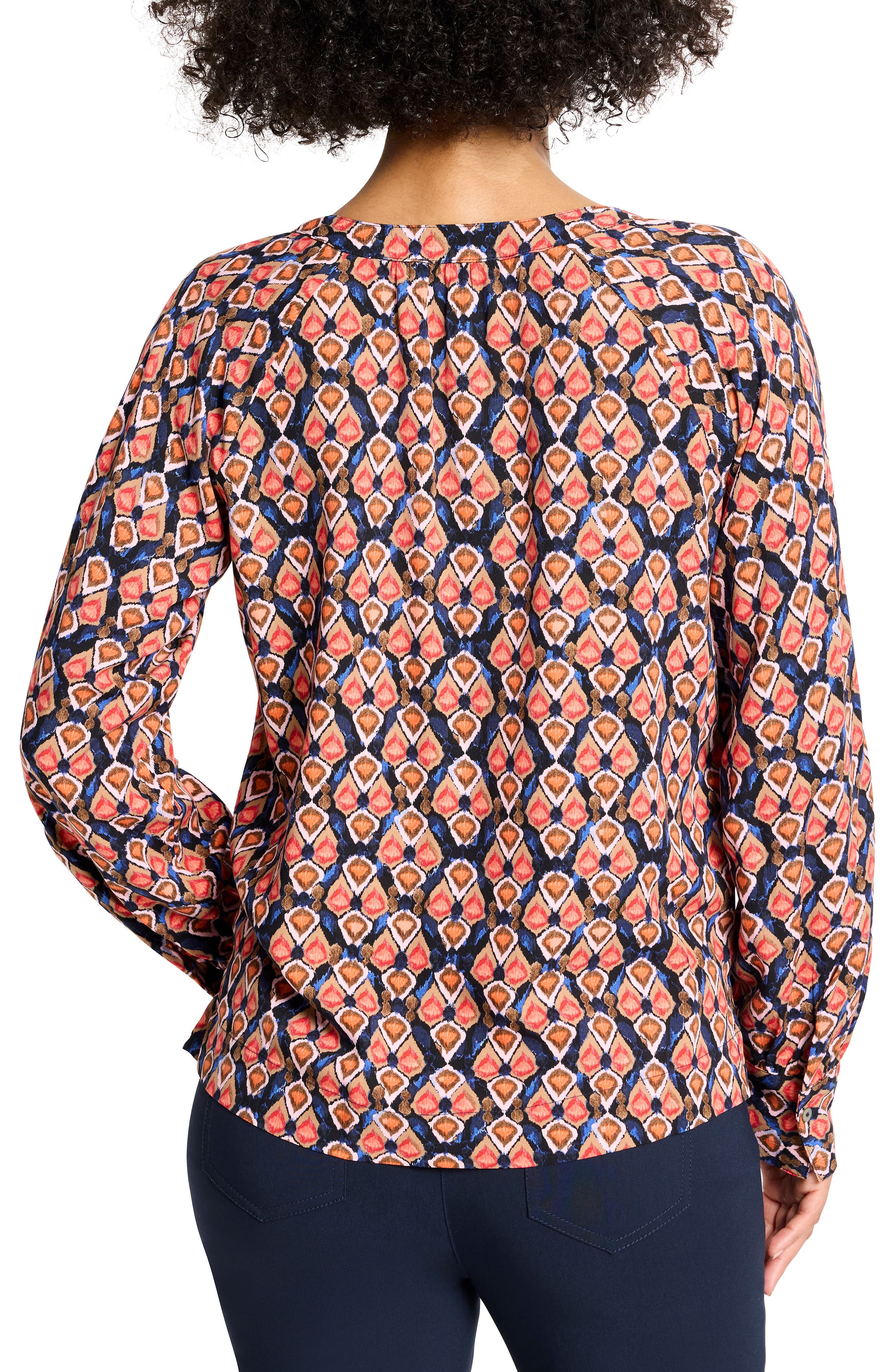 NIC+ZOE Harvest Ikat V-Neck Top