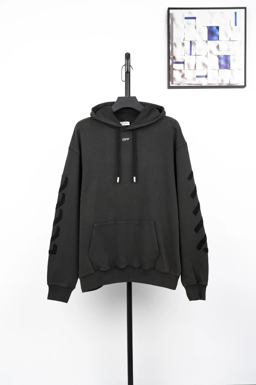 Off-White Black Saint Matthew and Angel Graphic Hoodie product photo from LabelPicks