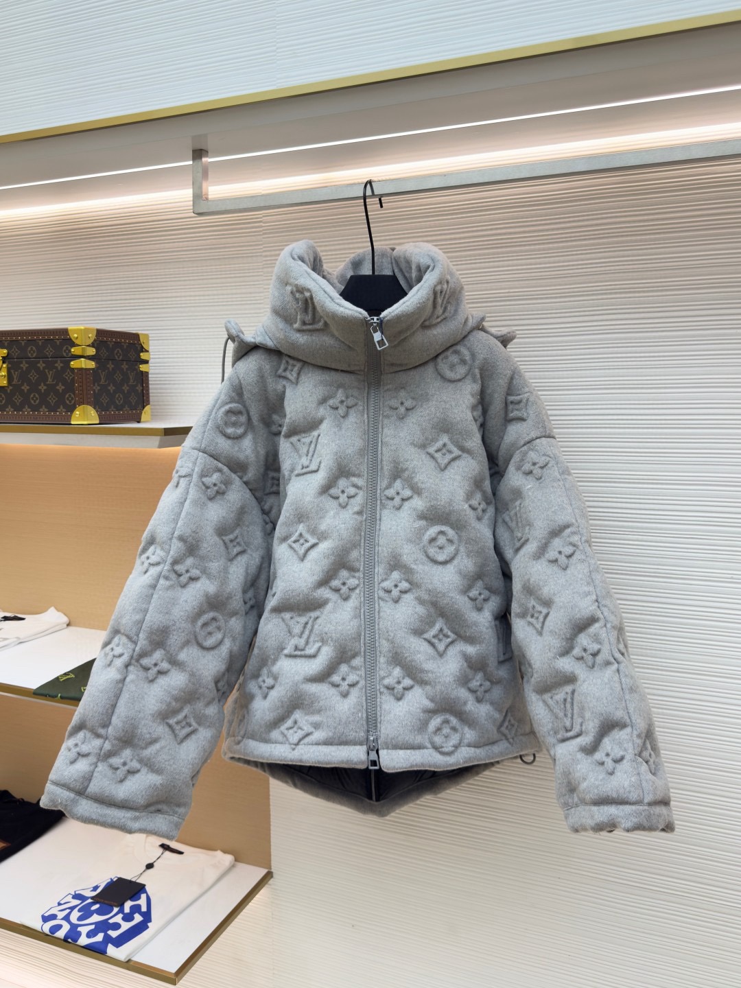 Louis Vuitton Monogram Embossed Down Jacket