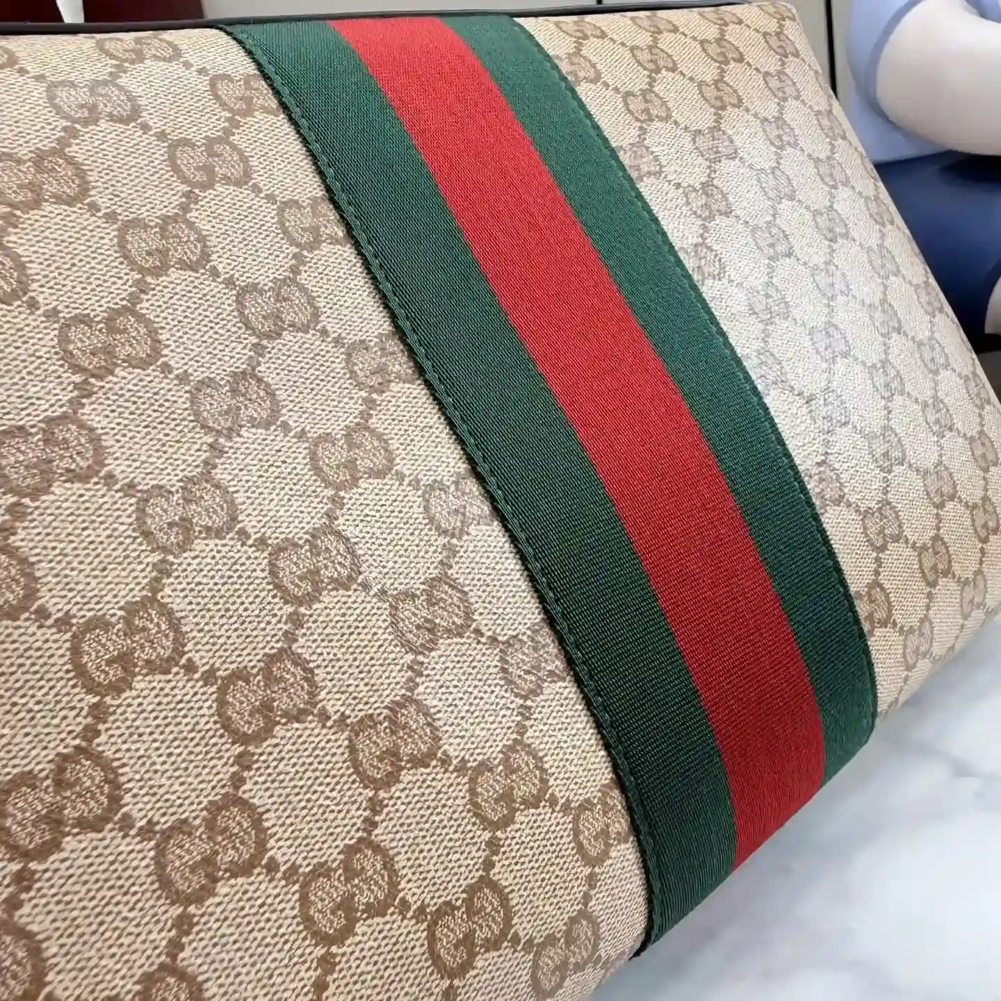Gucci Beige Generation Canvas and Leather Crossbody Bag product photo from LabelPicks