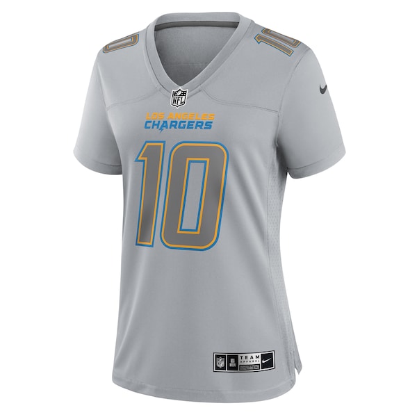 Justin Herbert Los Angeles Chargers Nike Women's Atmosphere Fashion Game Jersey - Gray