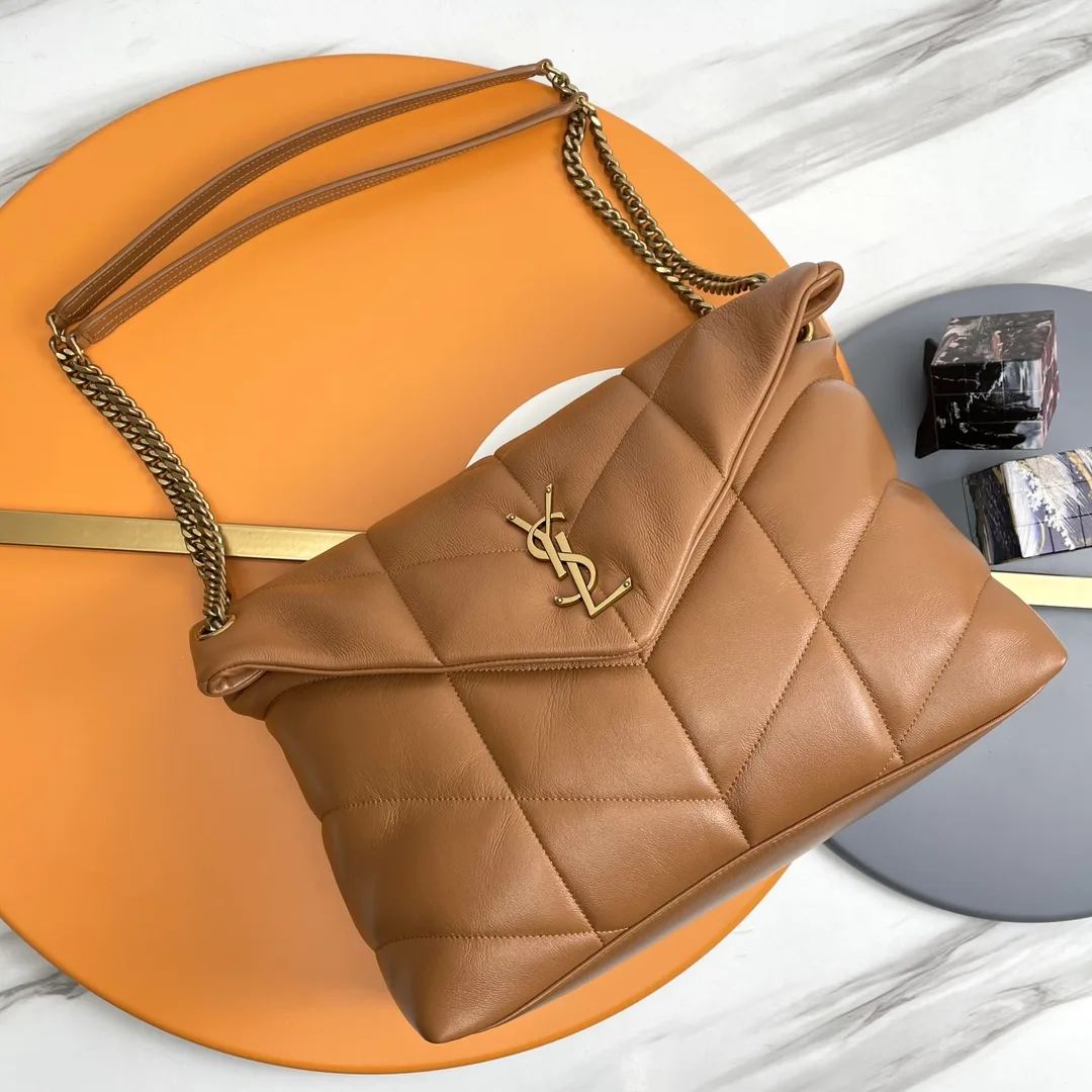 Saint Laurent Brown Loulou Quilted Leather Shoulder Bag product photo from LabelPicks