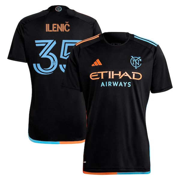 Mitja Ilenič New York City FC adidas 2024 24/7 Kit Replica Player Jersey - Black