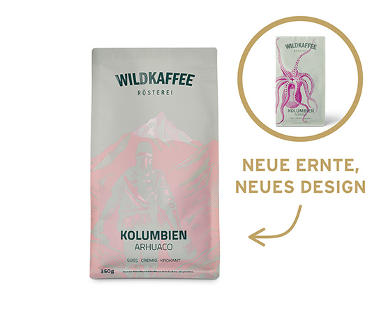 Wildkaffee - Kolumbien Omni-Roast - 350 g Ganze Bohne