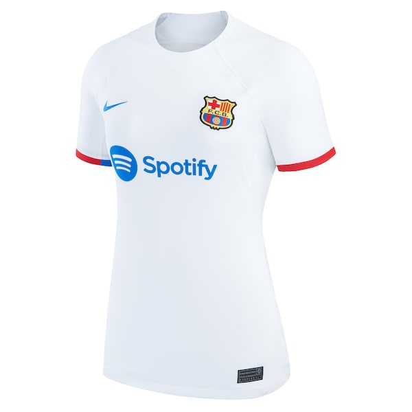 Pedri Barcelona Nike Women's 2023/24 Away Replica Jersey - White