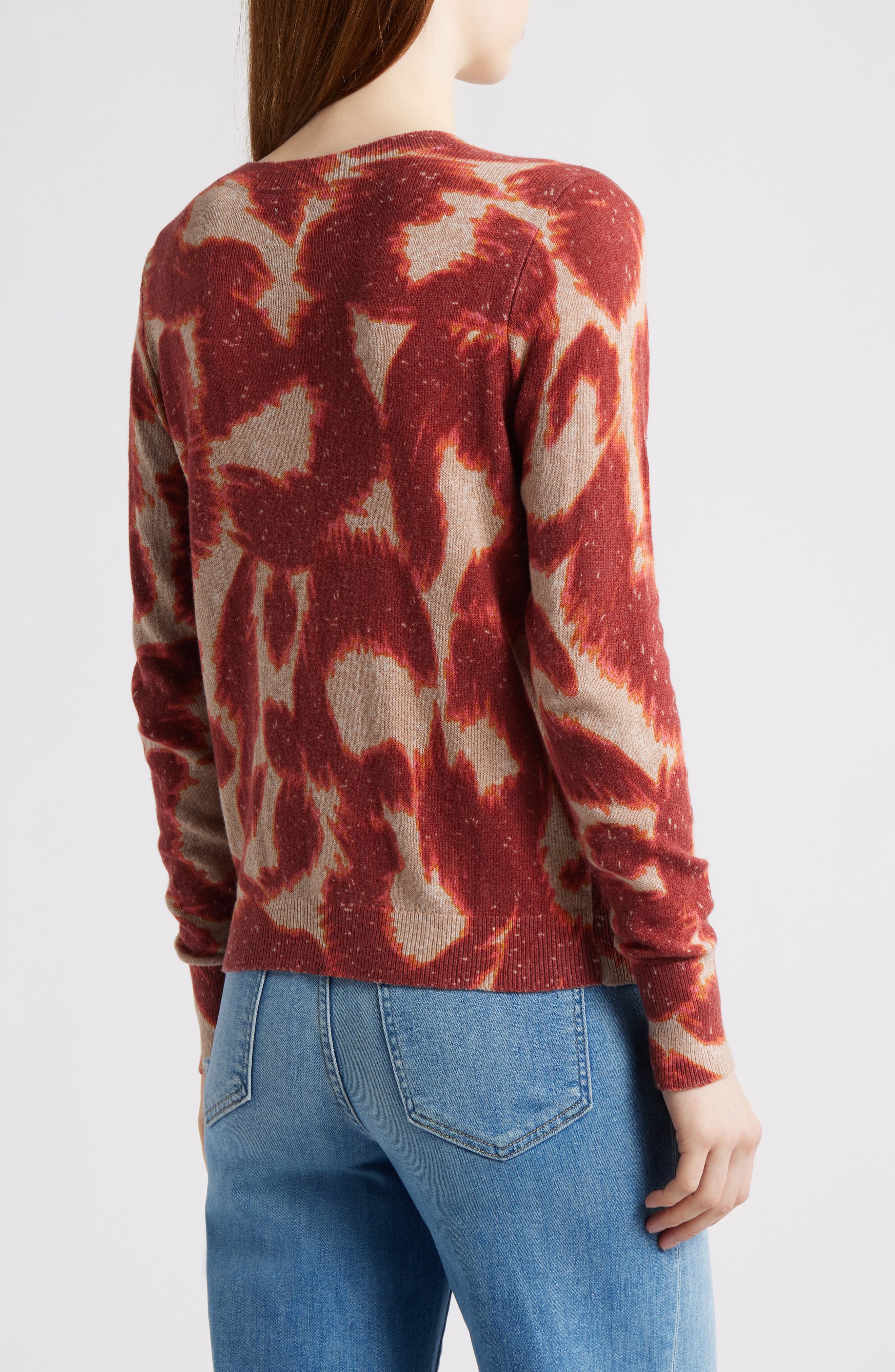 NIC+ZOE Abstract Animal Print Supersoft Sweater