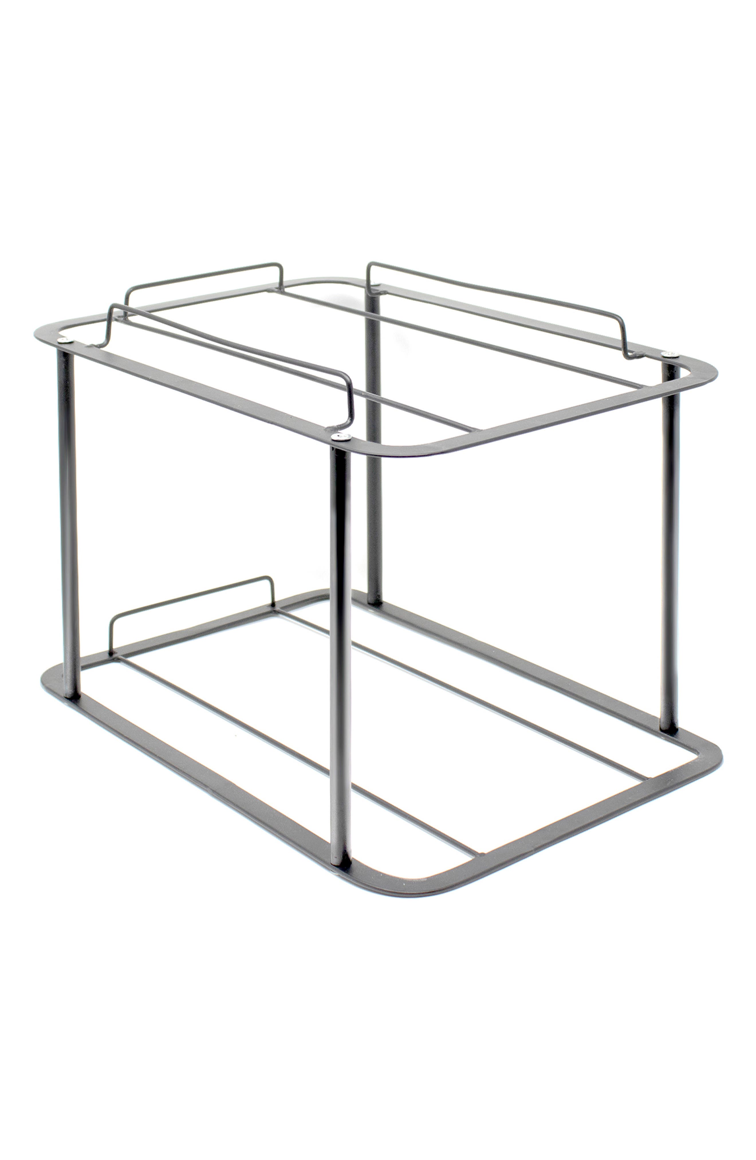 SORBUS Silver-Tone 2 Tier Mesh Sliding Drawer Organizer Basket