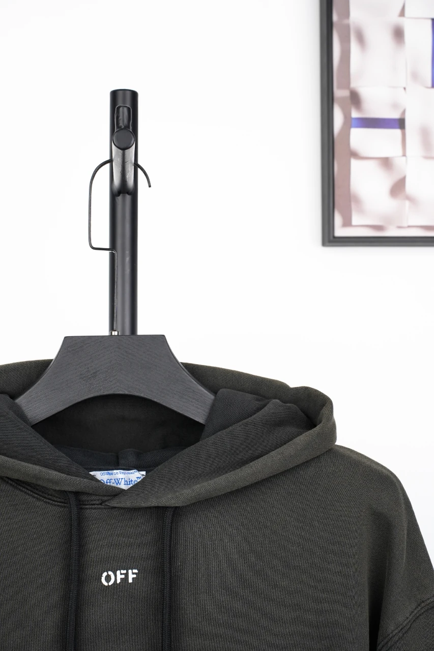 Off-White Black Madonna Painting Back Graphic Hoodie product photo from LabelPicks