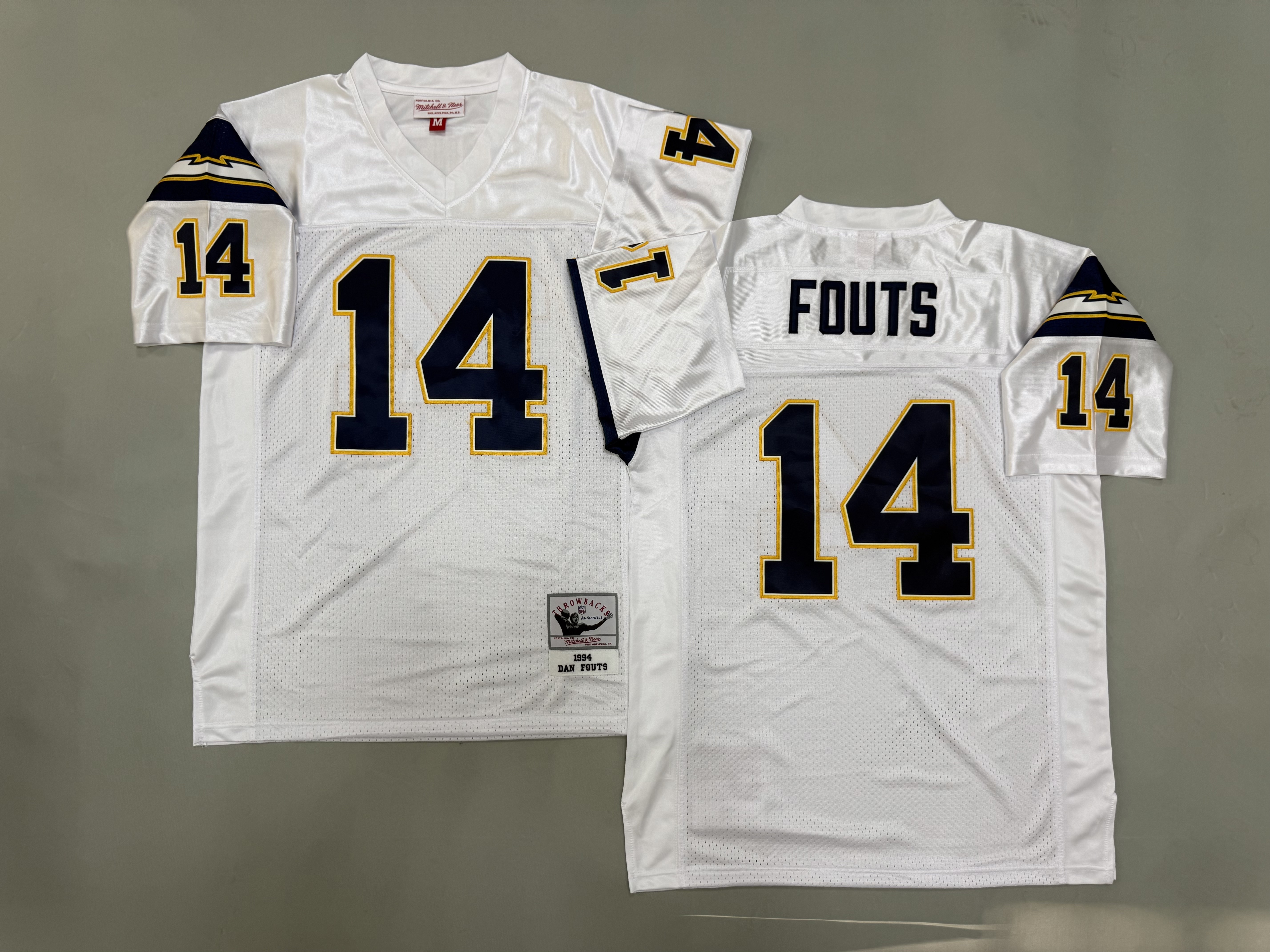 Dan Fouts San Diego Chargerss Authentic Throwback Retired Player Jersey