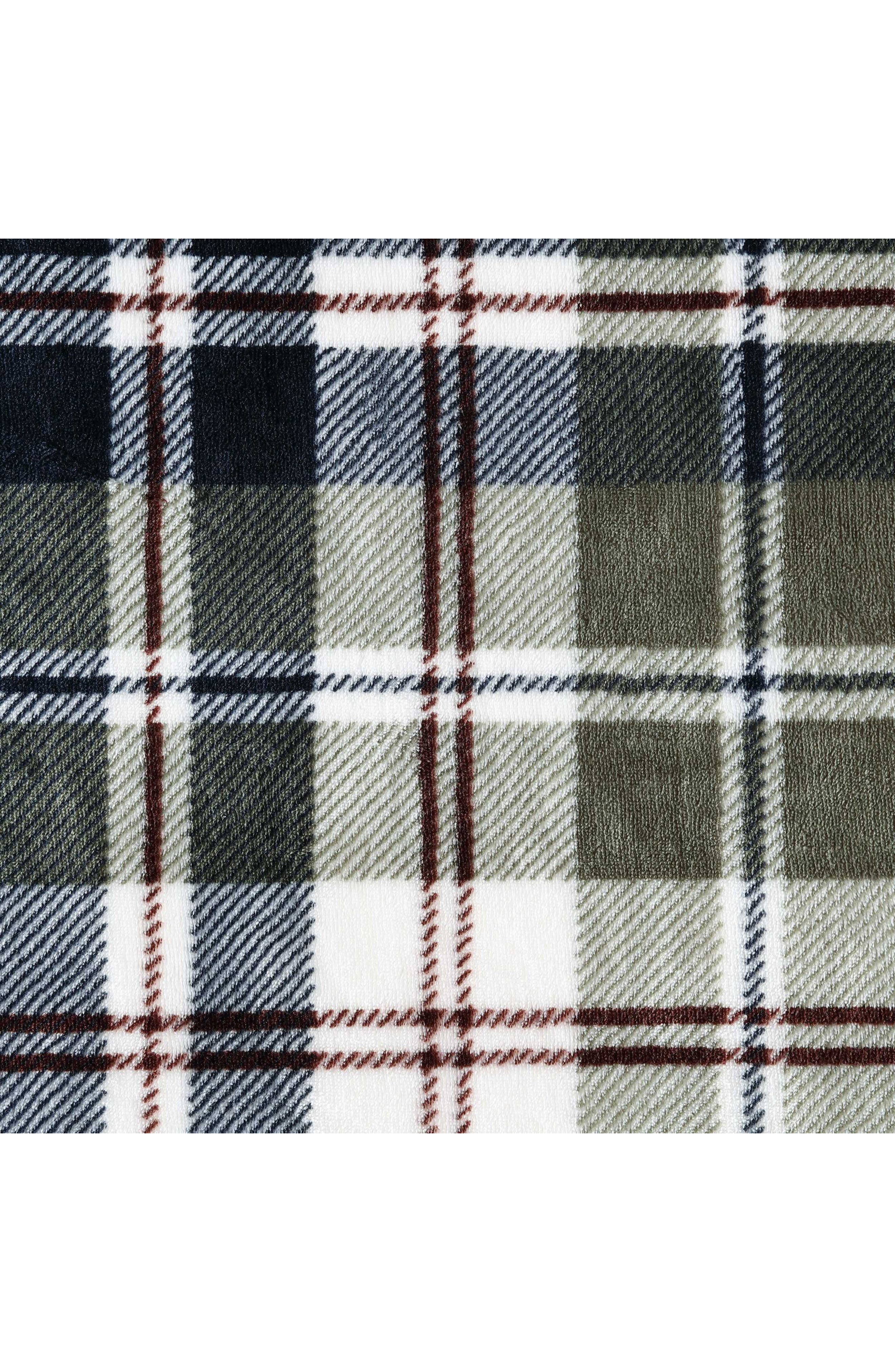 Eddie Bauer Trailhead Plaid Faux Shearling Throw Blanket