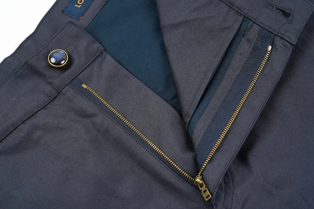 Louis Vuitton Navy Multi Pocket Embroidered Cargo Pants product photo from LabelPicks
