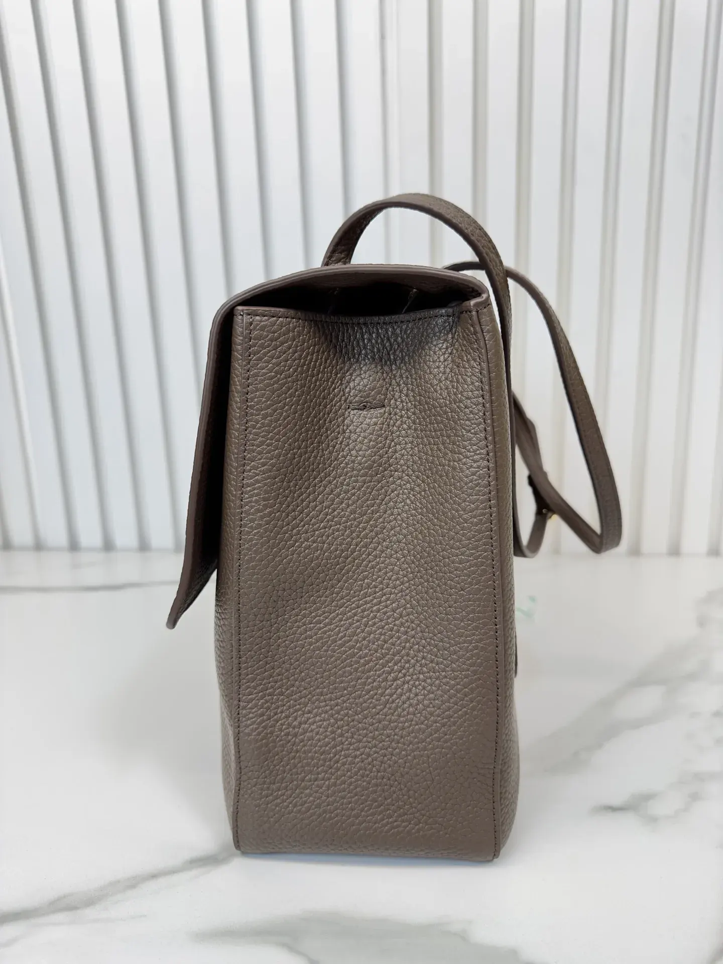 Chanel Classic Flap Brown Grained Leather Shoulder Bag product photo from LabelPicks