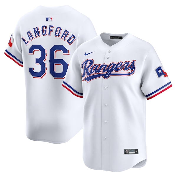 Wyatt Langford Texas Rangers Nike Home Limited Player Jersey - White