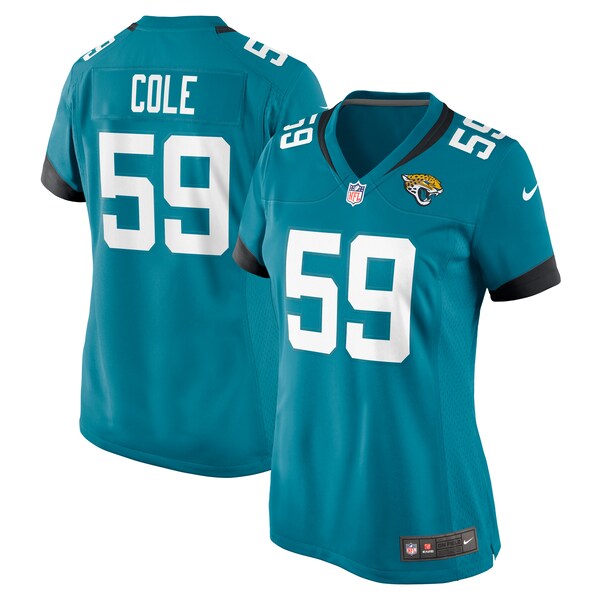 Myles Cole Jacksonville Jaguars Nike Women's  Game Jersey -  Teal