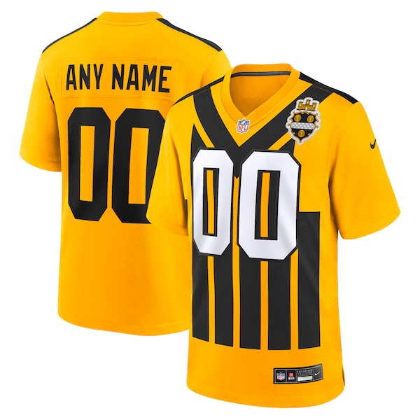 Pittsburgh Steelers Nike Alternate 1933 Throwback Game Custom Jersey - Gold/Black