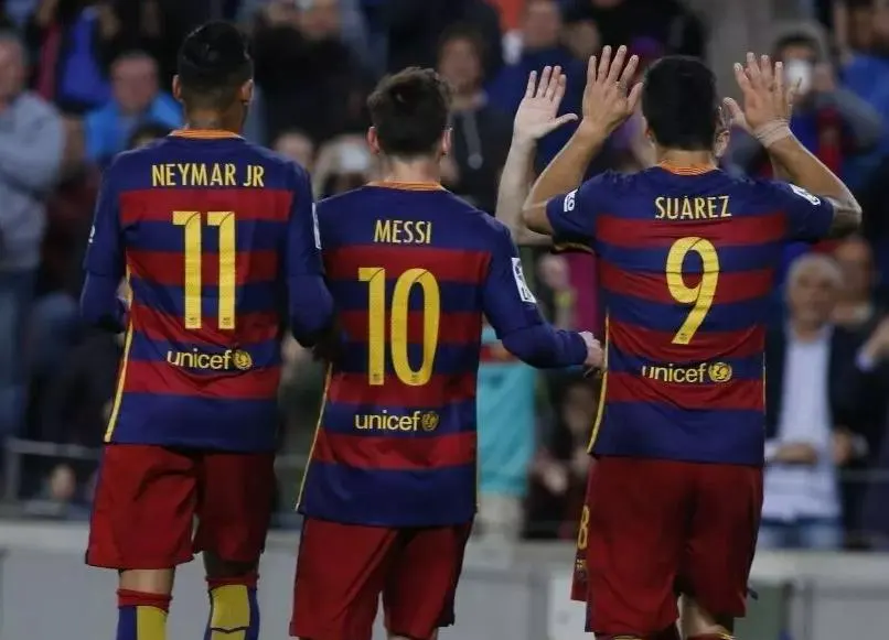 Tres Amigos SIGNED Messi, Neymar, Suarez Barcelona Jersey - 2014/15 Home Shirt - COA