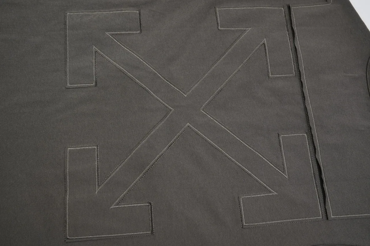 Off-White Dark Grey Chest Letter Patch Arrow T-Shirt product photo from LabelPicks