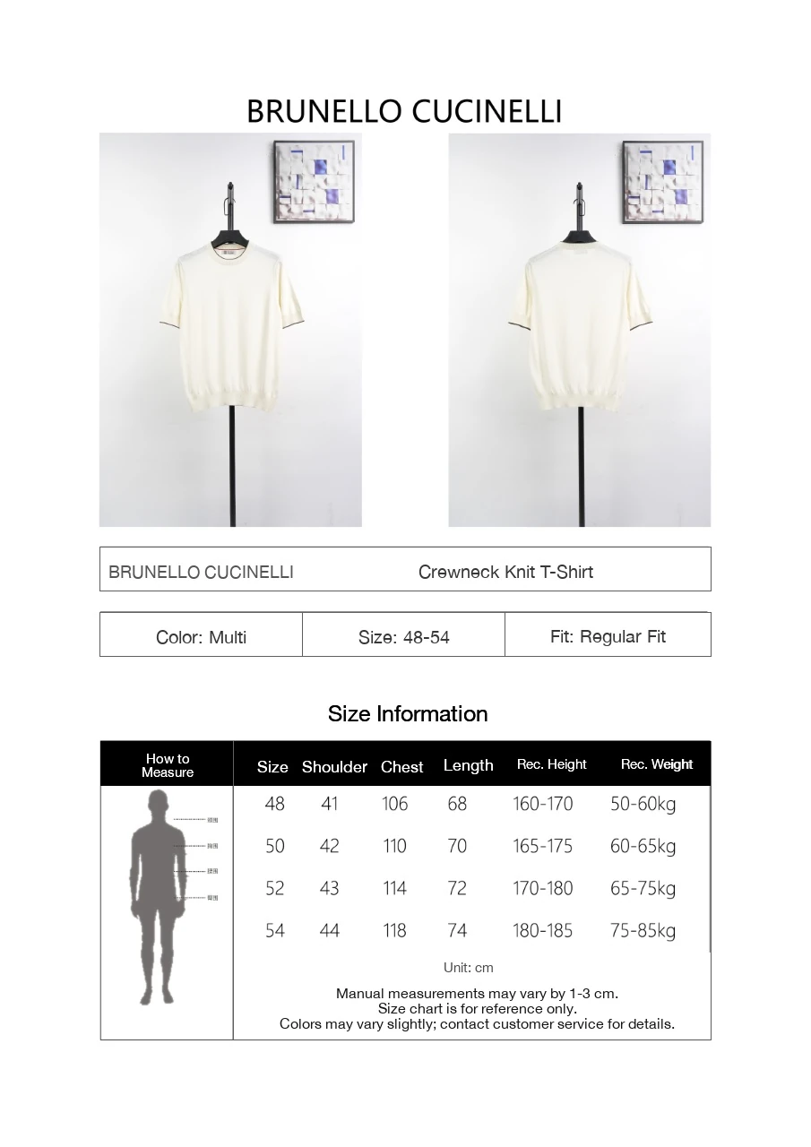 Brunello Cucinelli Sea-Gull Collar Cotton Knit T-Shirt product photo from LabelPicks