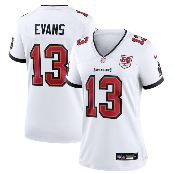 Mike Evans Tampa Bay Buccaneers Nike Women's 50th Season White Game Jersey - White/Red