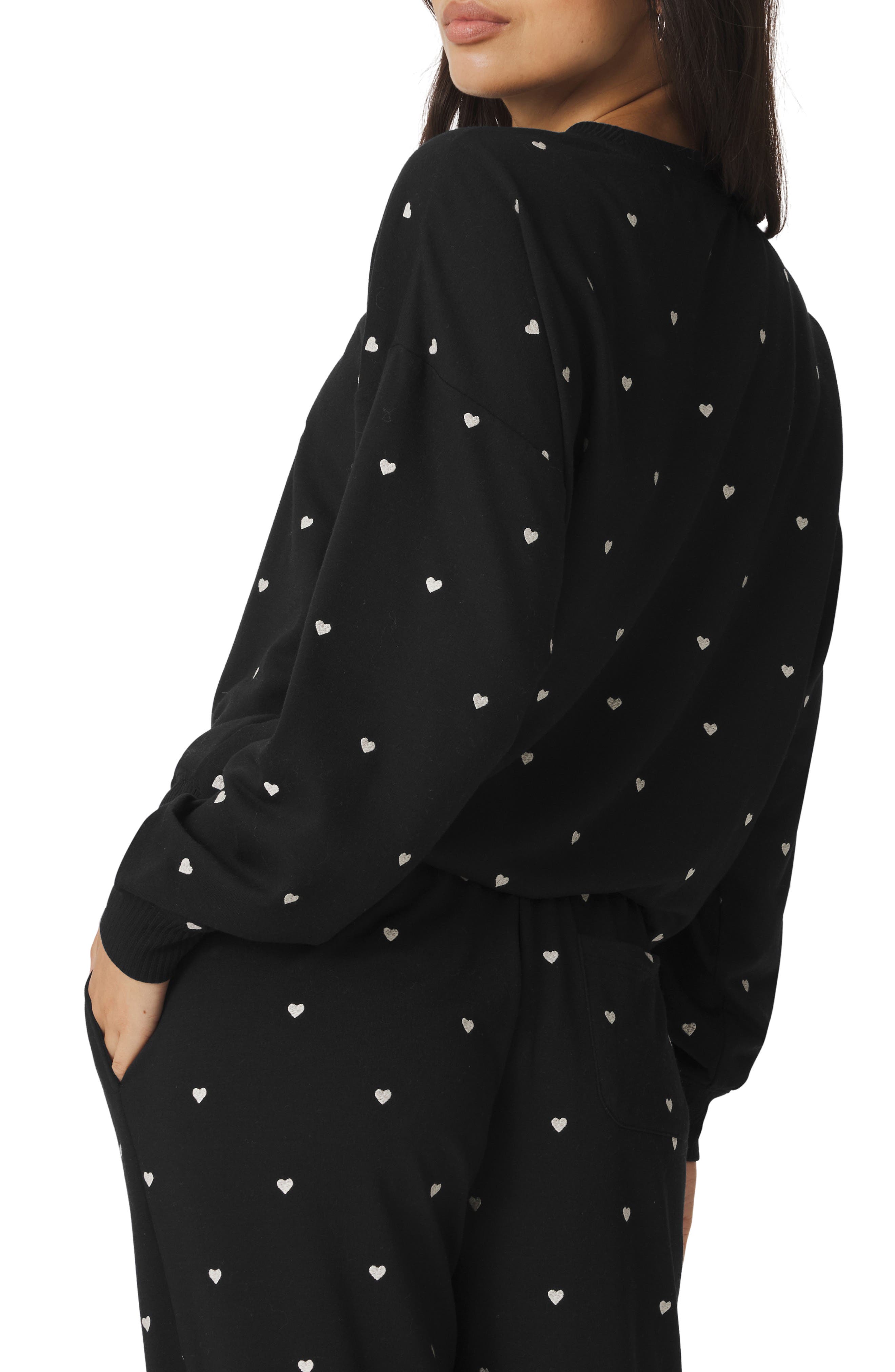 Splendid Love Embroidered Lounge Sweatshirt