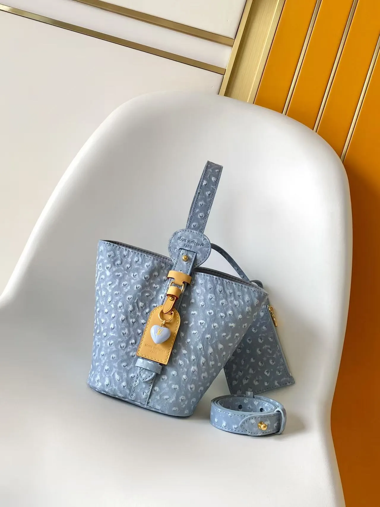 Louis Vuitton Black Grained Leather Bucket Bag product photo from LabelPicks