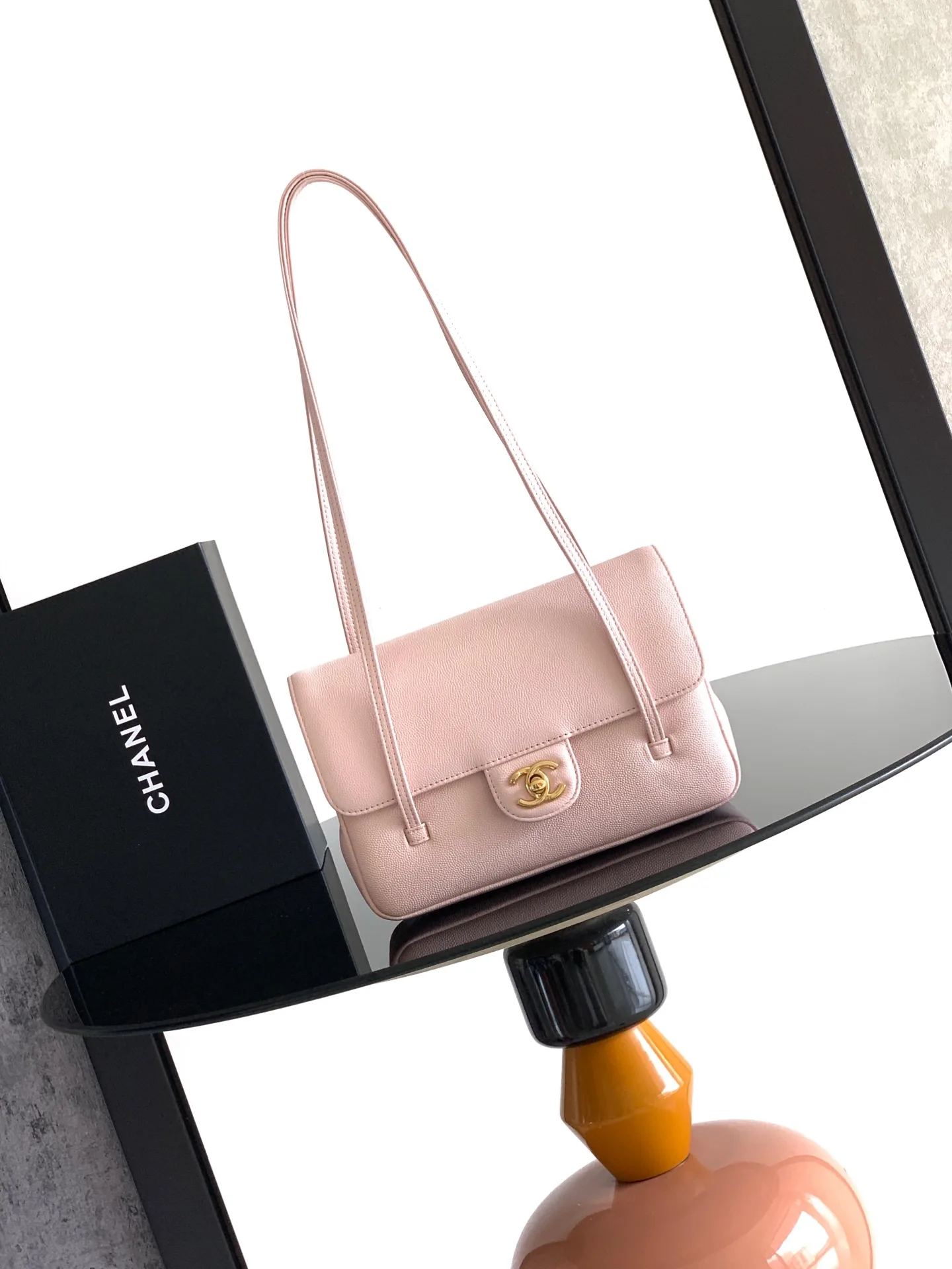 Chanel Grained Leather Top Handle Bag product photo from LabelPicks