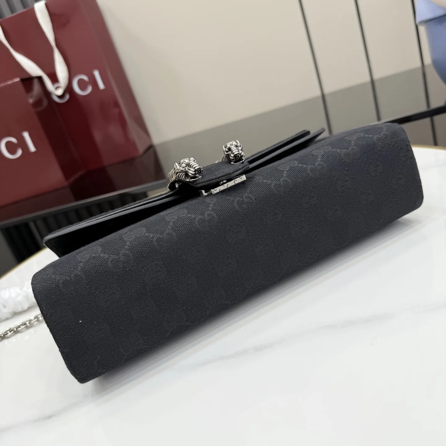 Gucci Black Dionysus Suede Leather Shoulder Bag product photo from LabelPicks