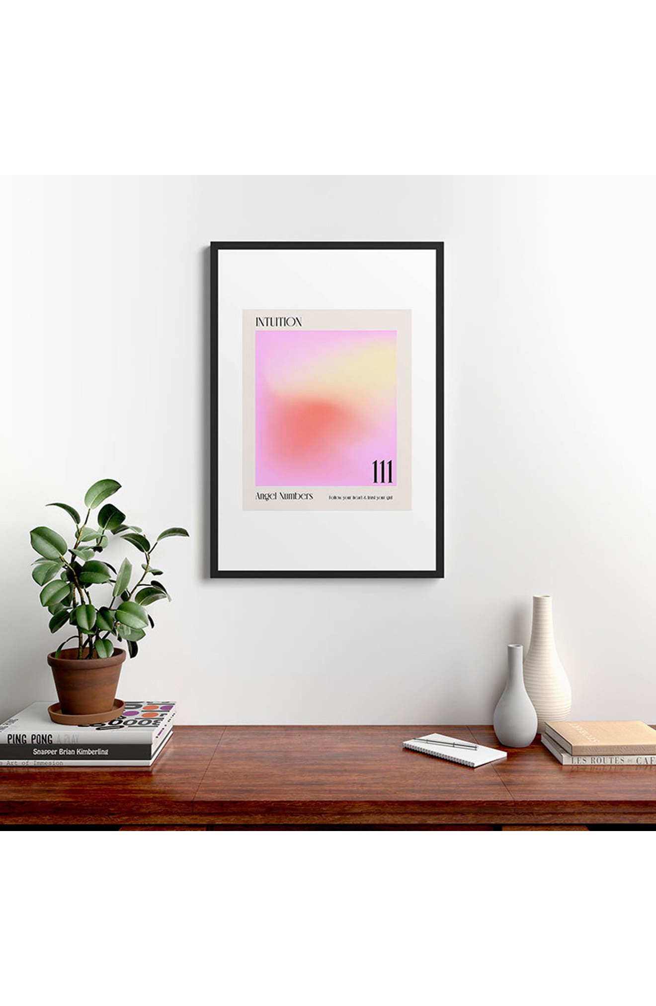 Deny Designs Angel Numbers Framed Wall Art