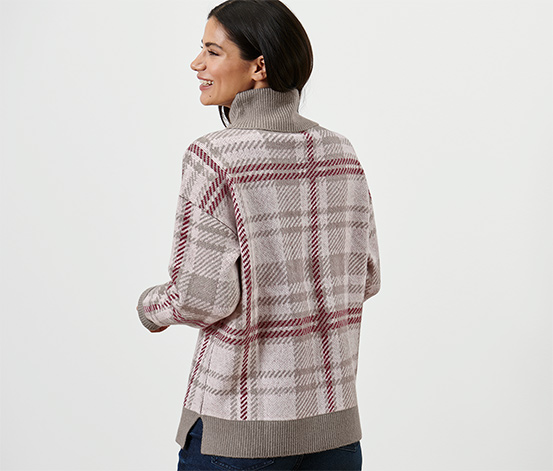 Strickpullover mit Rollkragen
