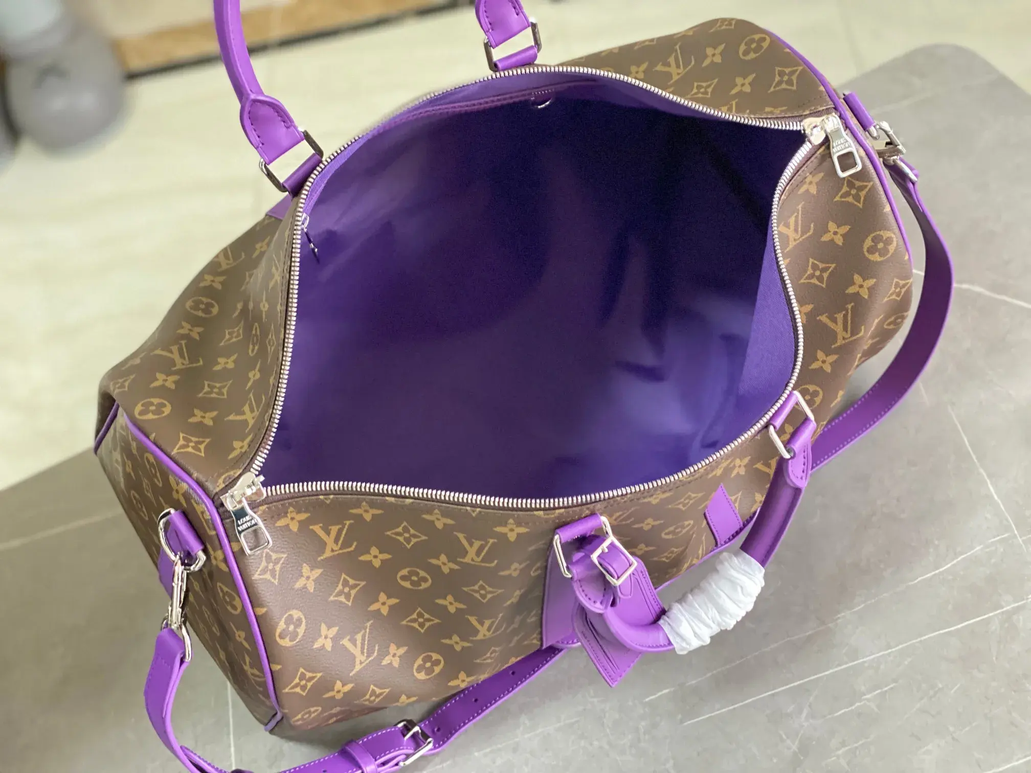 Louis Vuitton Gold Keepall Monogram Canvas Tote Bag product photo from LabelPicks