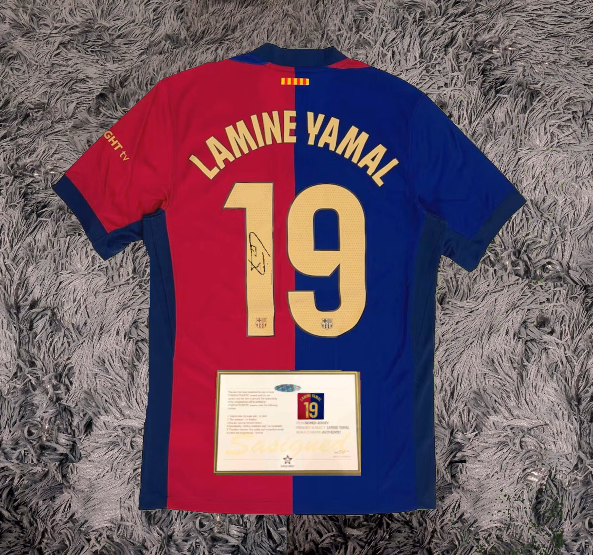 Lamine Yamal SIGNED Barcelona 24/25 Home Jersey/Shirt - COA - 2025