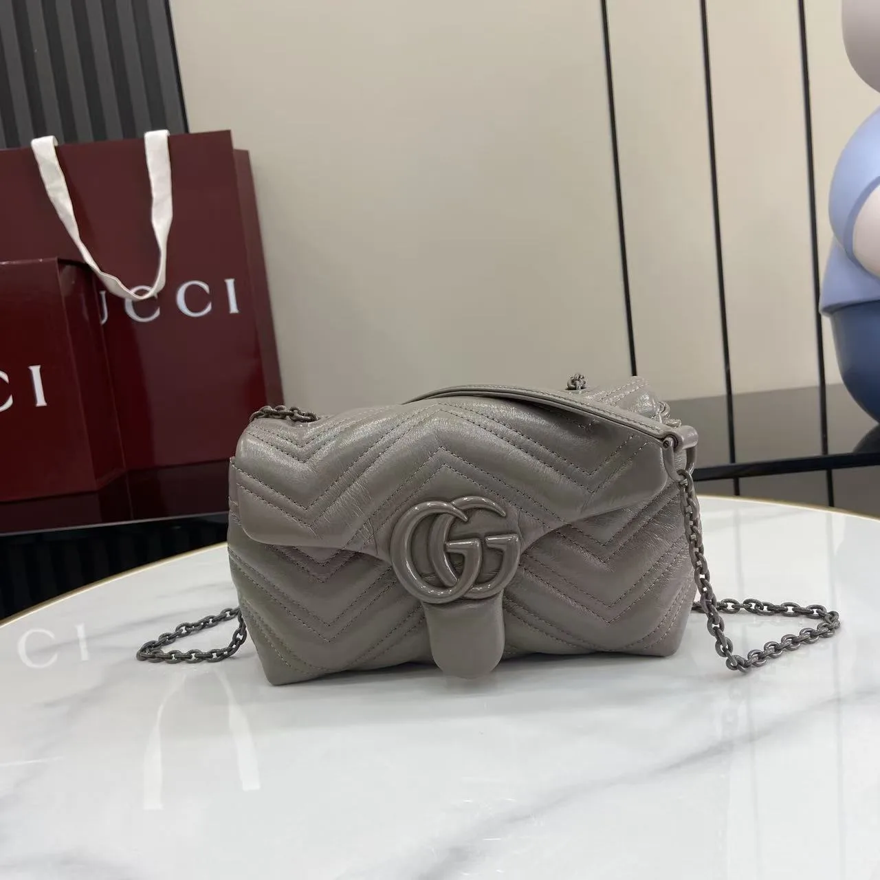 Gucci GG Supreme Canvas Marmont Crossbody Bag product photo from LabelPicks