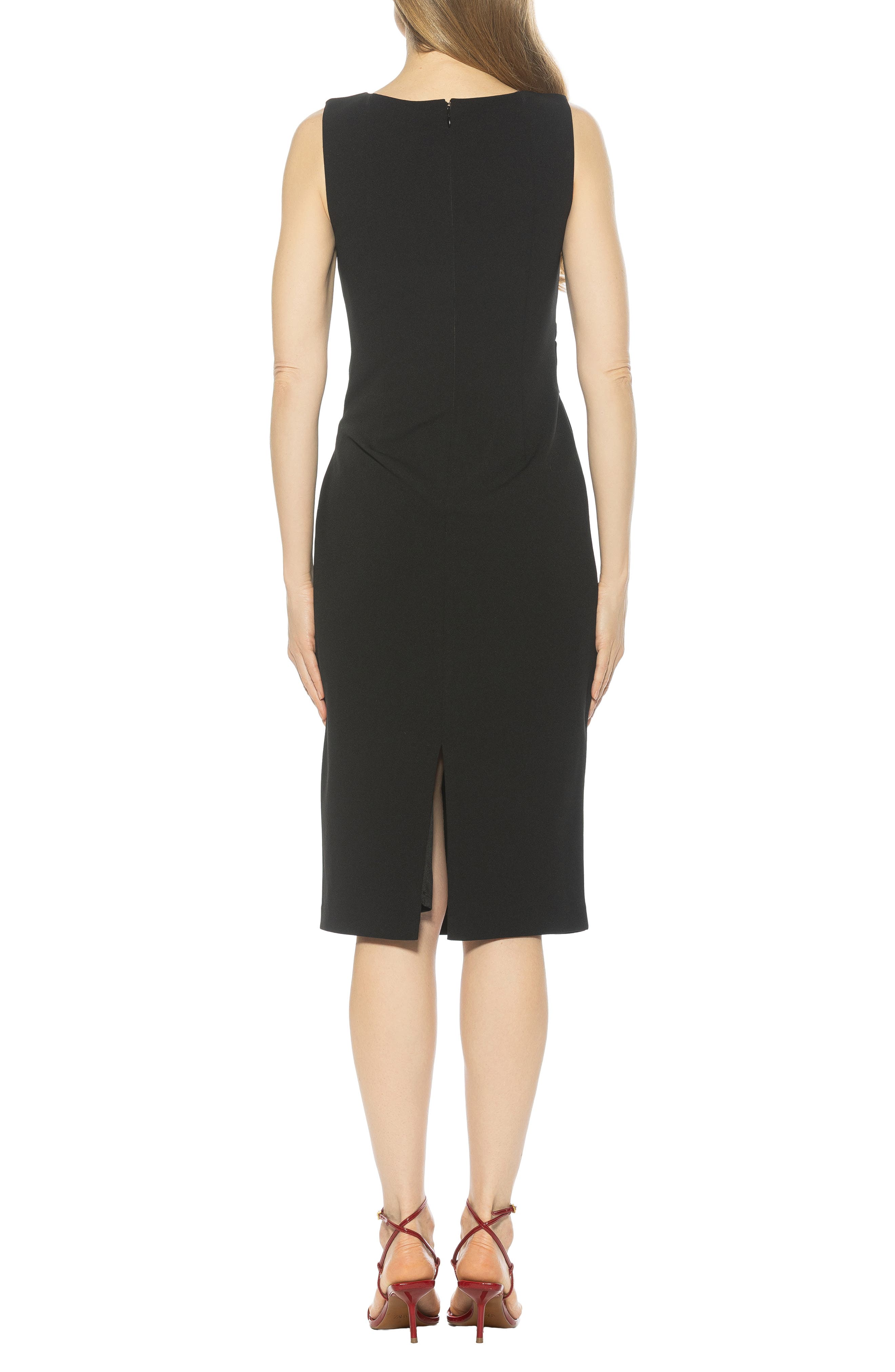 Alexia Admor Tie Detail Sleeveless Sheath Dress
