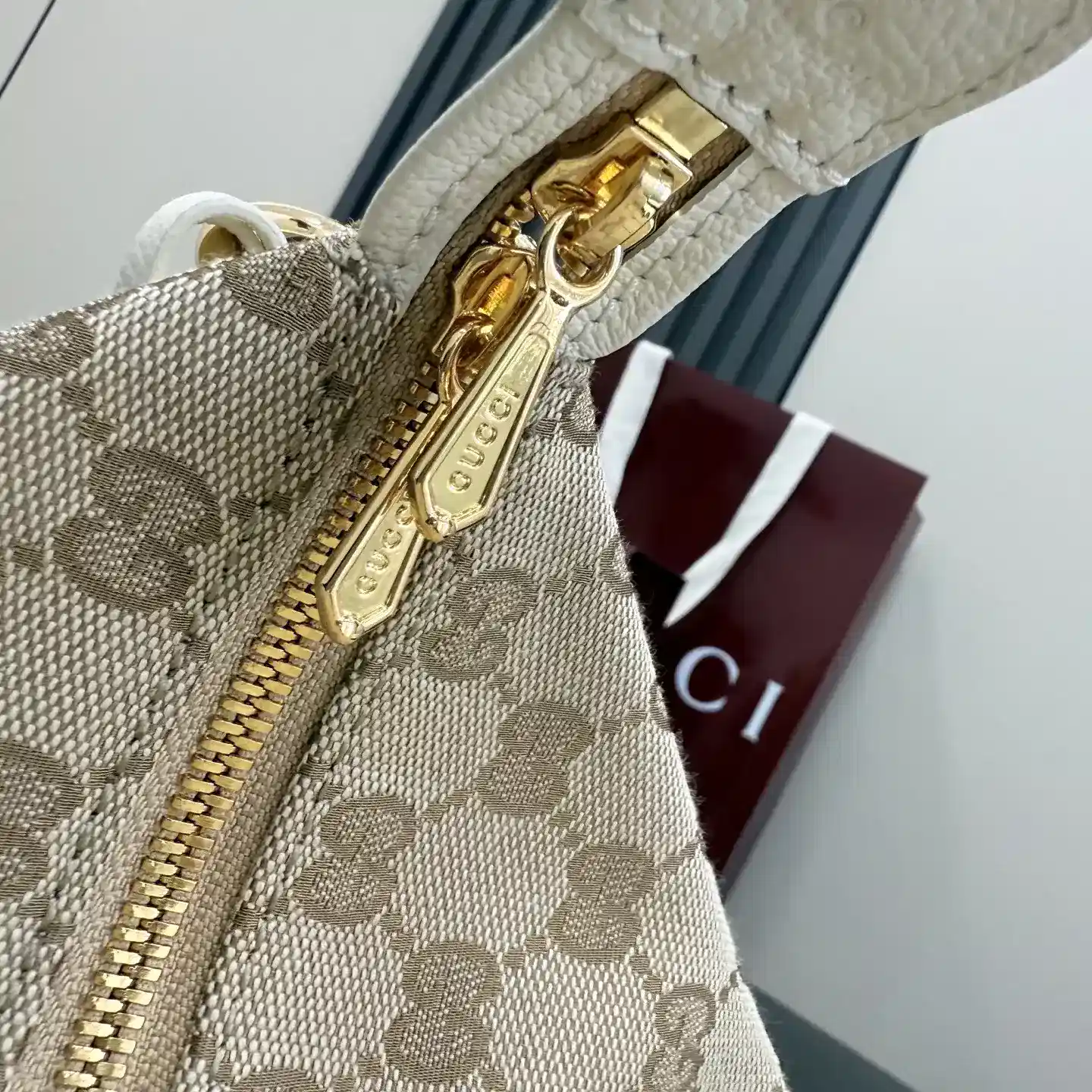 Gucci Canvas and Leather Shoulder Bag product photo from LabelPicks
