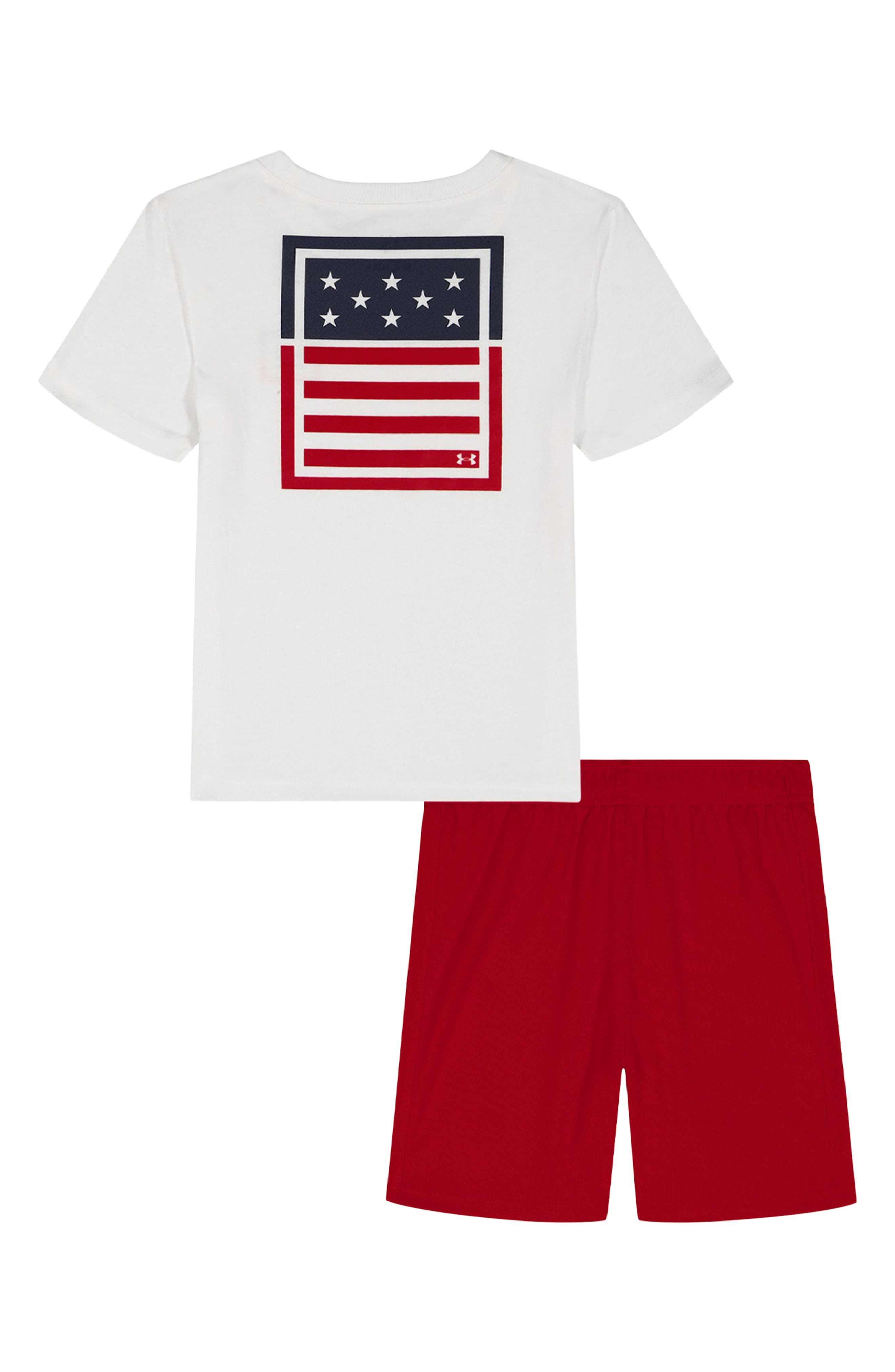 Under Armour Kids' Freedom Flag T-Shirt & Shorts Set