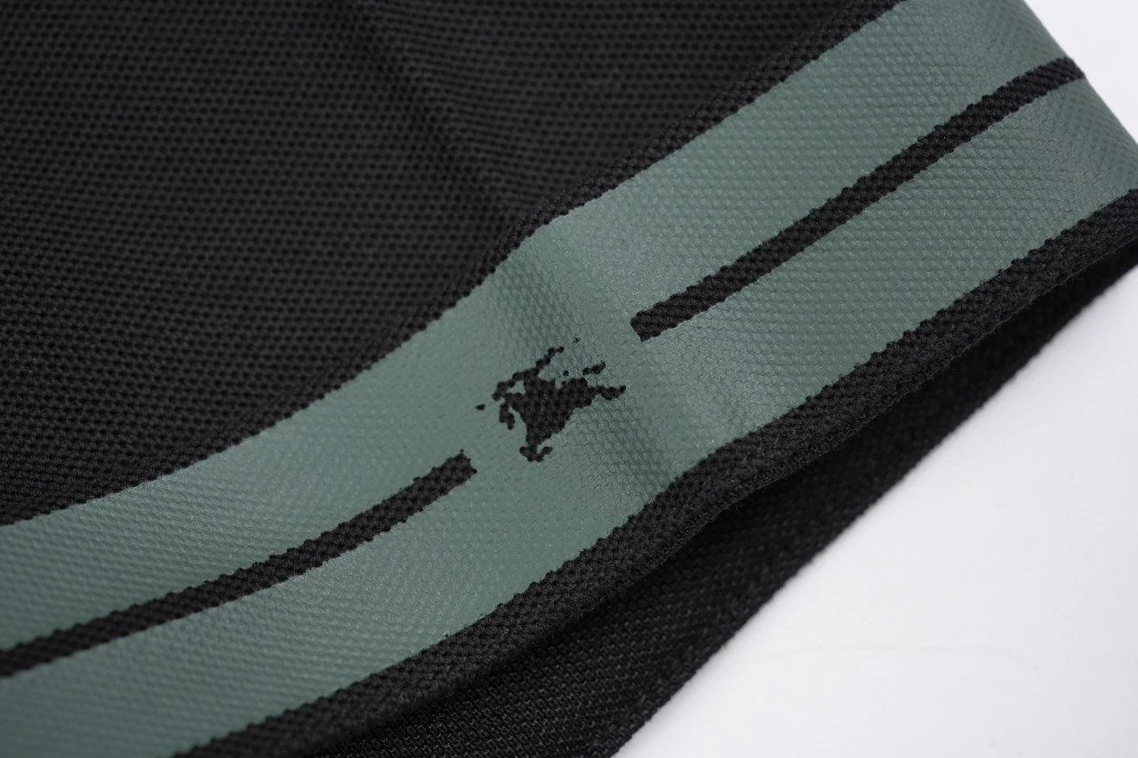 Burberry Black Green Trim Equestrian Knight Polo Shirt product photo from LabelPicks