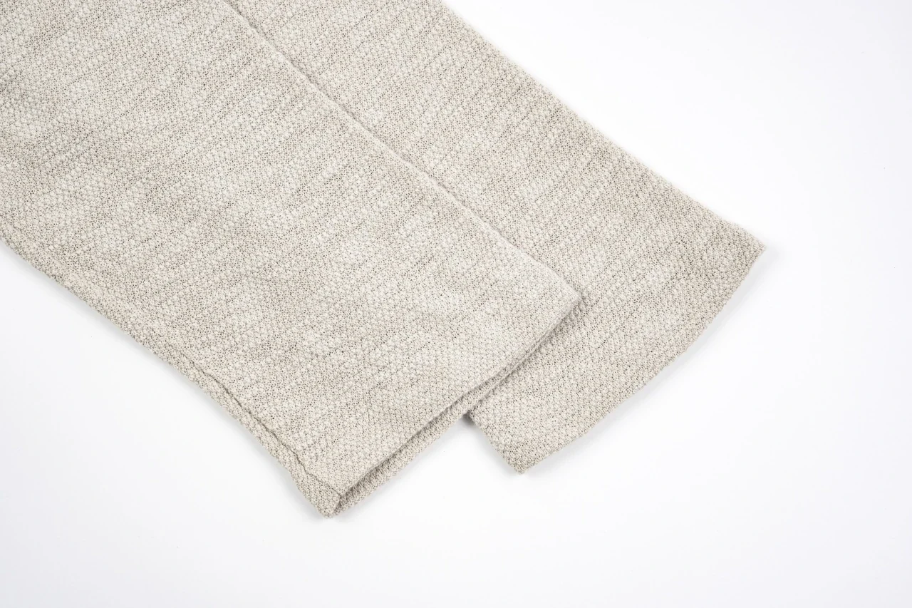 Ralph Lauren Off White Linen Single Breasted Long Sleeve Cardigan Shirt product photo from LabelPicks