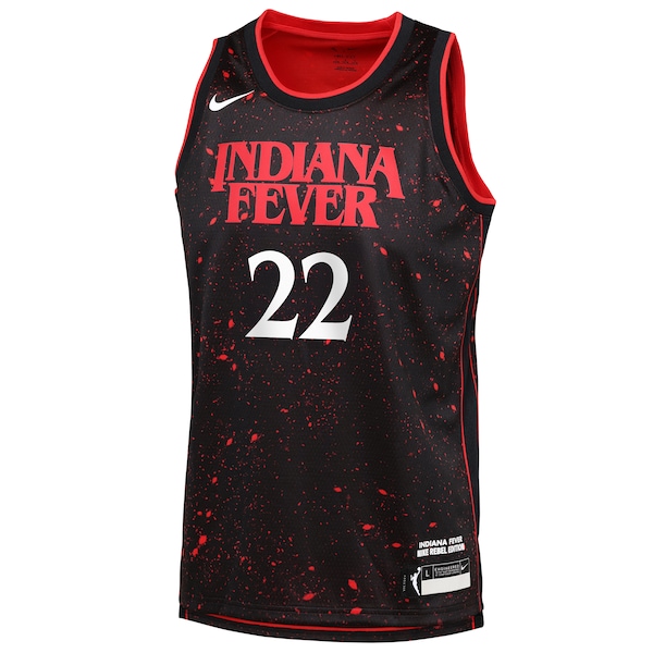 Caitlin Clark Indiana Fever Nike Youth Stranger Things Victory Jersey - Rebel Edition - Black