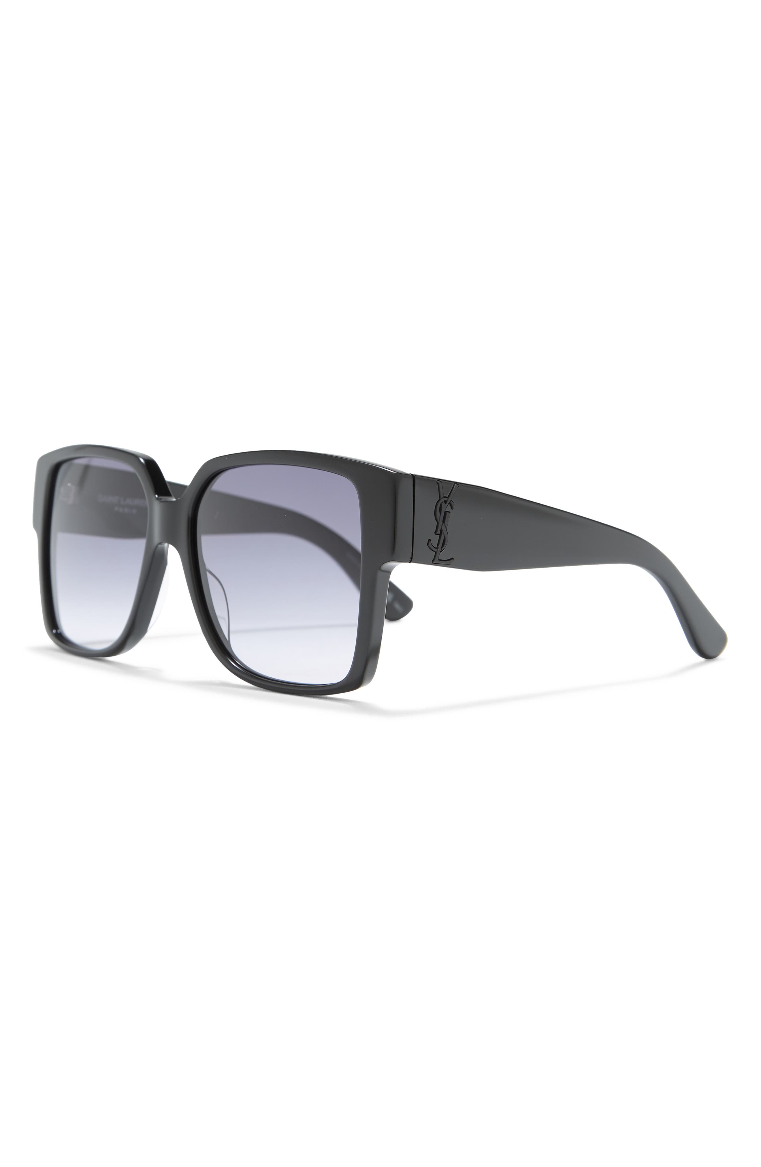 Saint Laurent 55mm Square Sunglasses