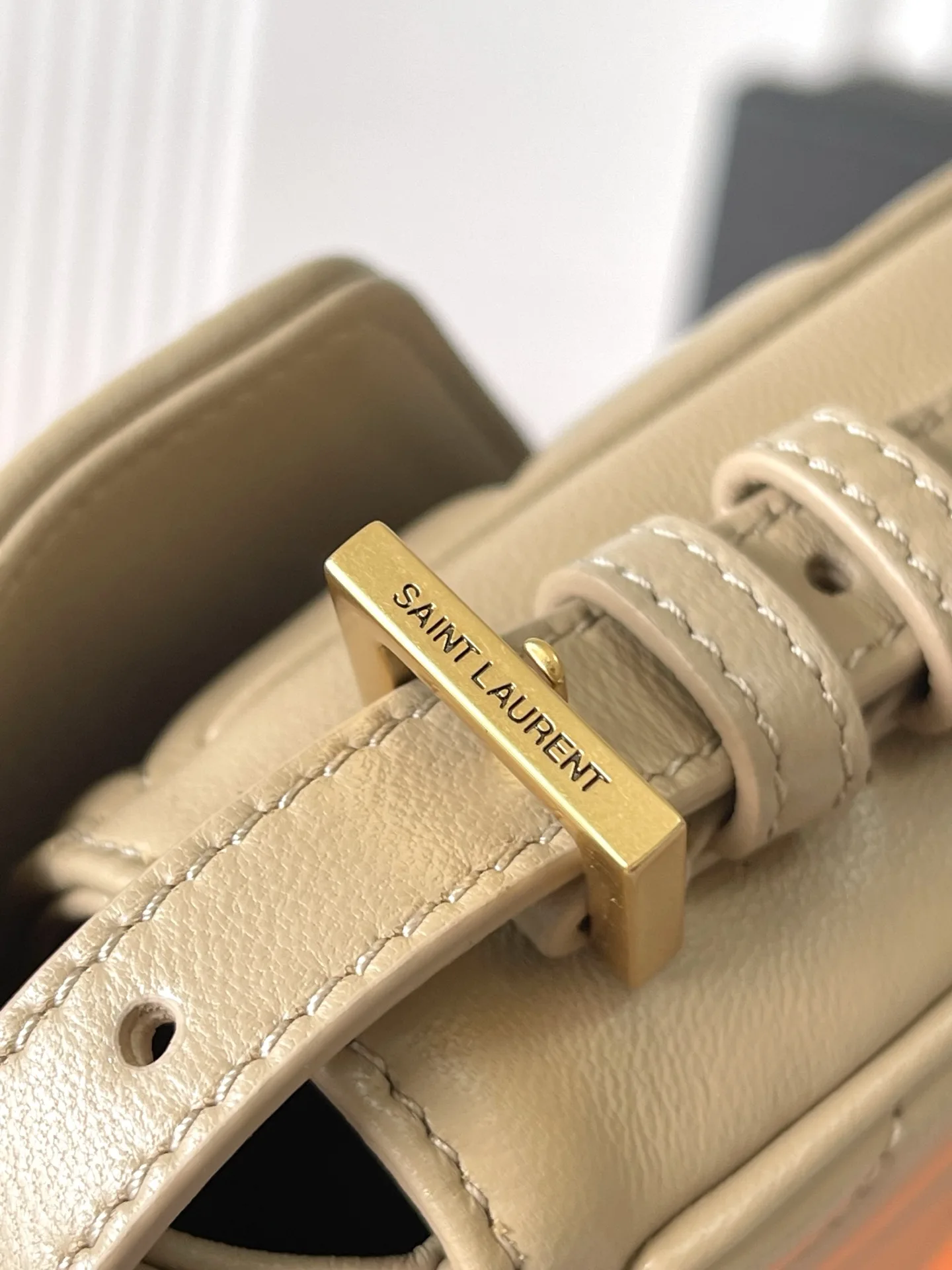 Saint Laurent Loulou Beige Quilted Leather Crossbody Bag product photo from LabelPicks