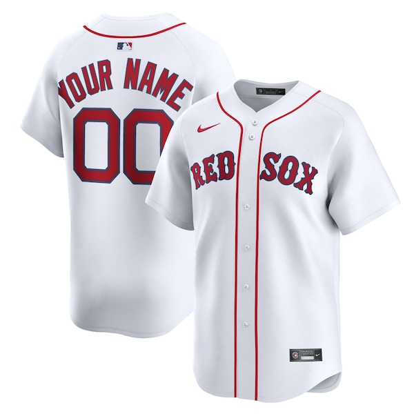 Boston Red Sox Nike Home Limited Custom Jersey - White